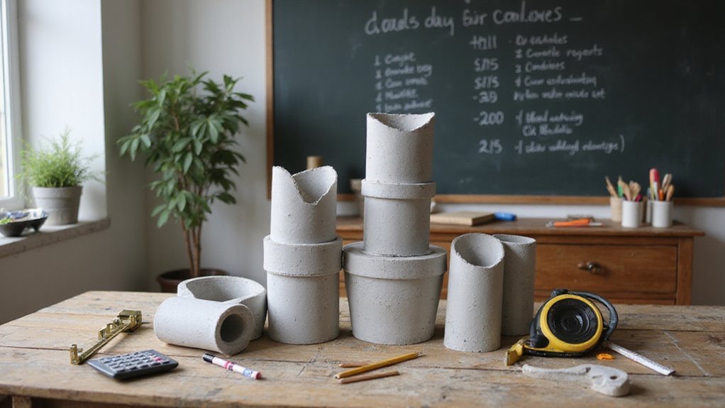 budgeting for concrete tubes