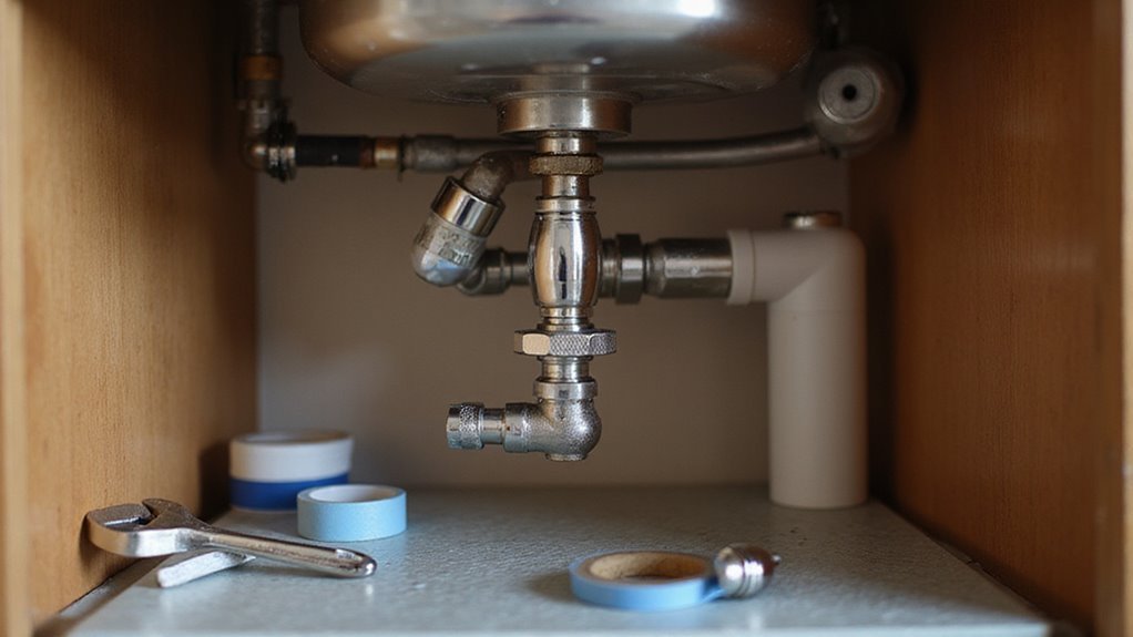 connect water adapter securely