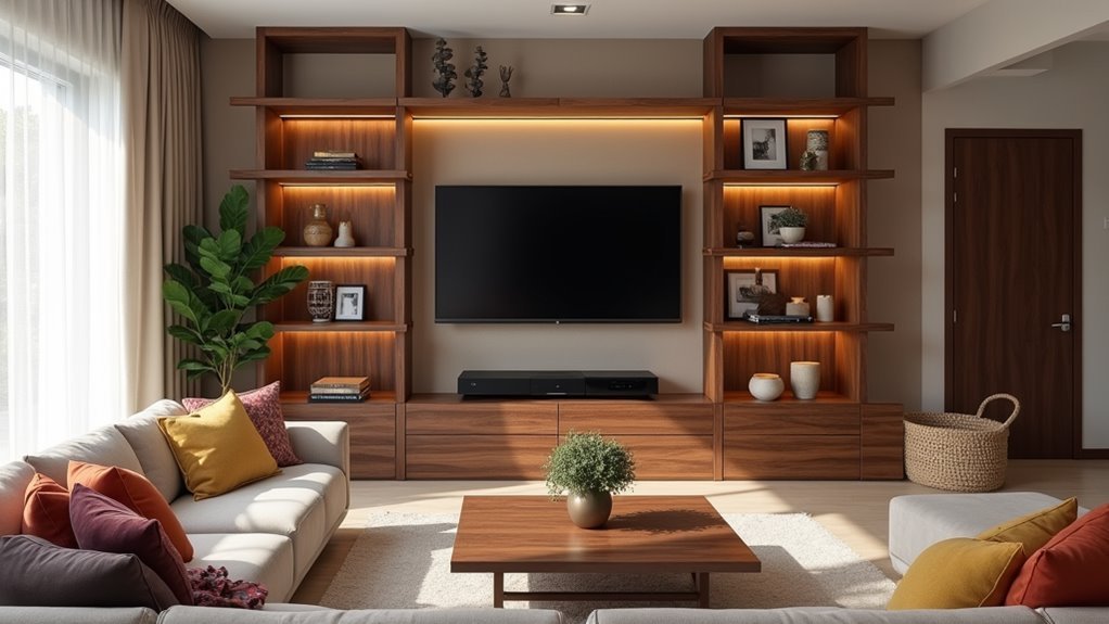 custom entertainment center construction