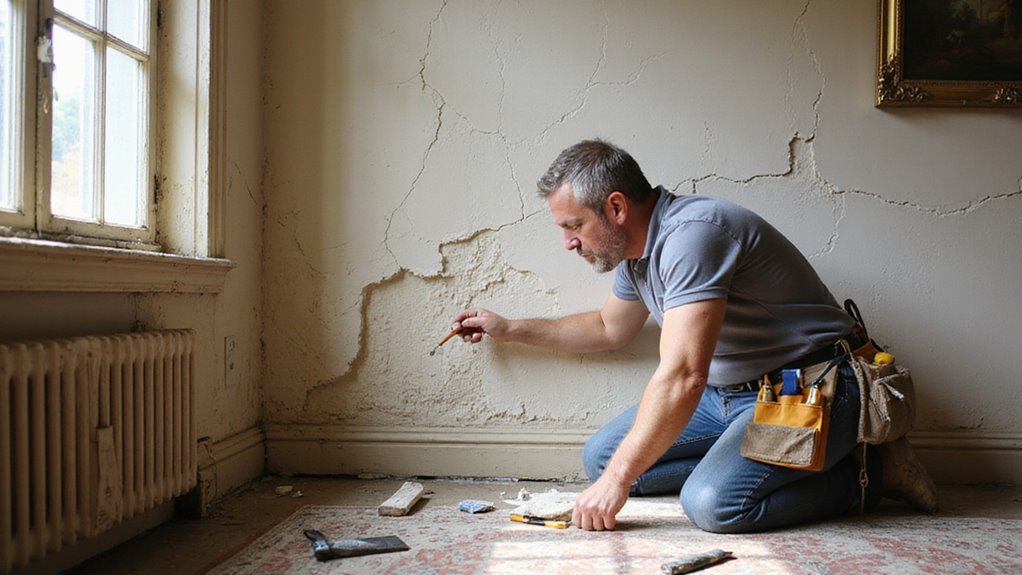 evaluate plaster damage thoroughly