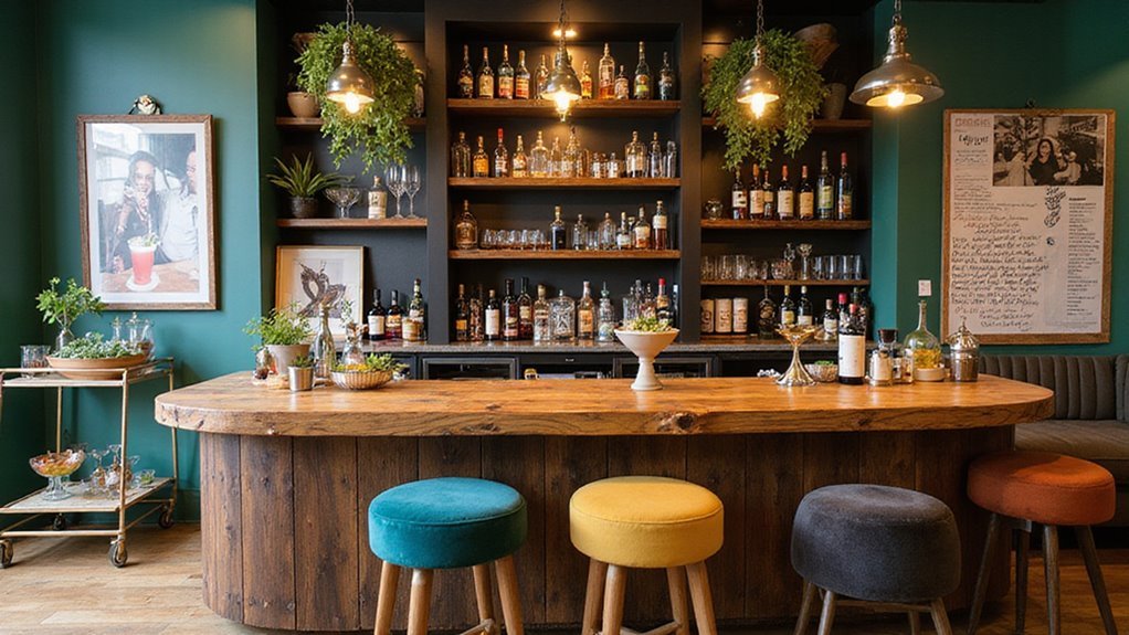 personalized home bar touches