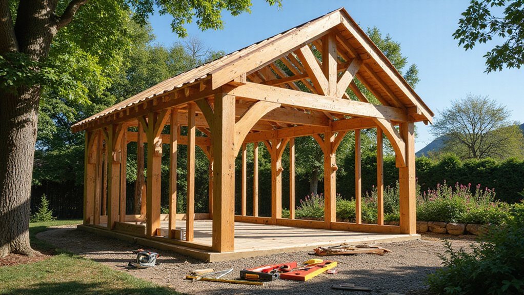 timber frame shed construction basics