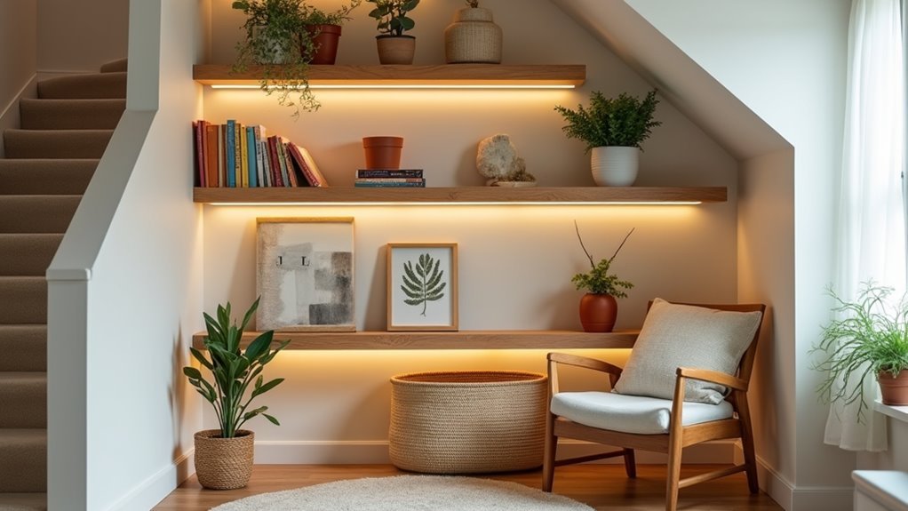 transformative under stairs organization