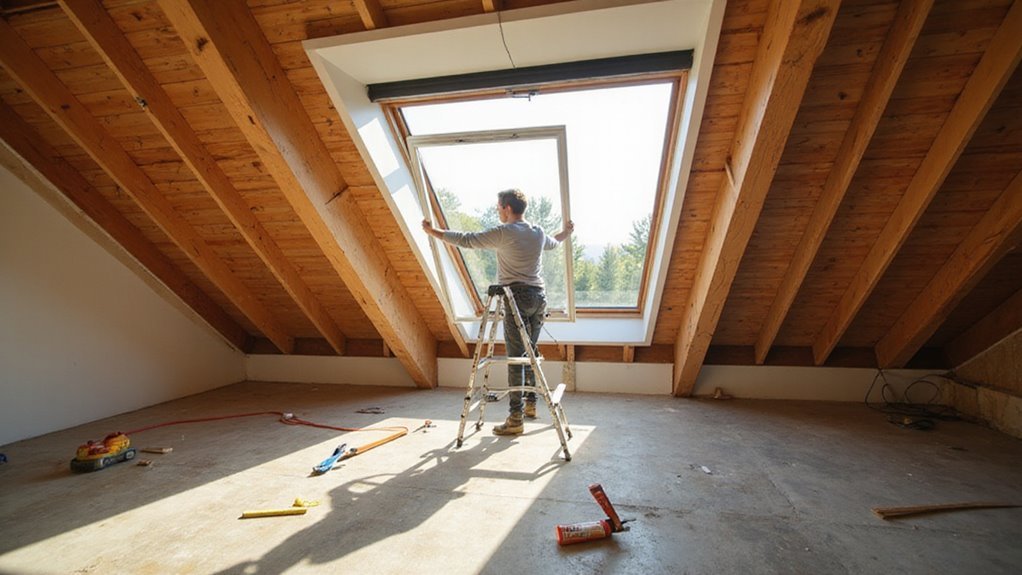 waterproof skylight installation process